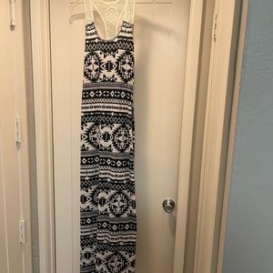 Black and White Maxi Dress